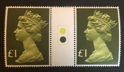 Great Britain Scott # MH169 Mint Never Hinged Traffic Light Gutter Pairs