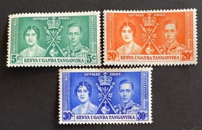 Kenya Uganda & Tanganyika Scott # 60-62 Mint Hinged