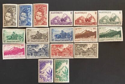 Martinique Scott # 217-233 Mint Hinged