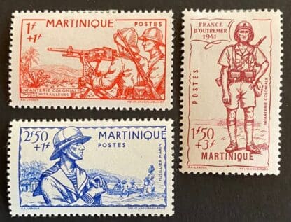 Martinique Scott # B8-B10 Mint Hinged