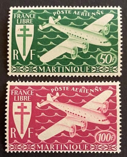 Martinique Scott # C1-C2 Mint Hinged