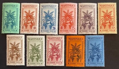 Martinique Scott # J26-J36 Mint Hinged