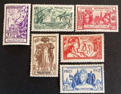 New Caledonia Scott # 208-214 Mint Hinged