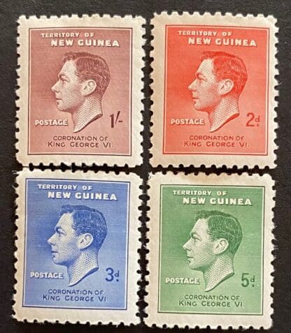 New Guinea Scott # 48-51 Mint Hinged