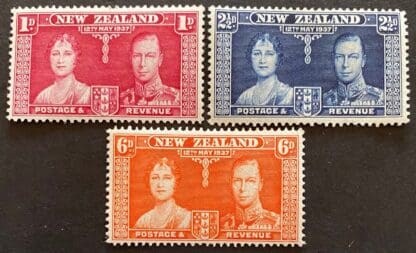 New Zealand Scott # 223-225 Mint Hinged