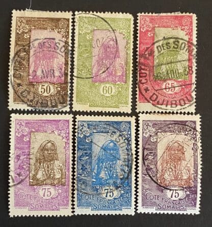 Somali Coast  Scott # 103-108 Used