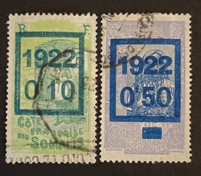 Somali Coast  Scott # 119-120 Used