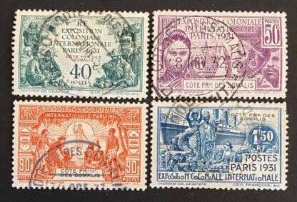 Somali Coast  Scott # 135-138 Used