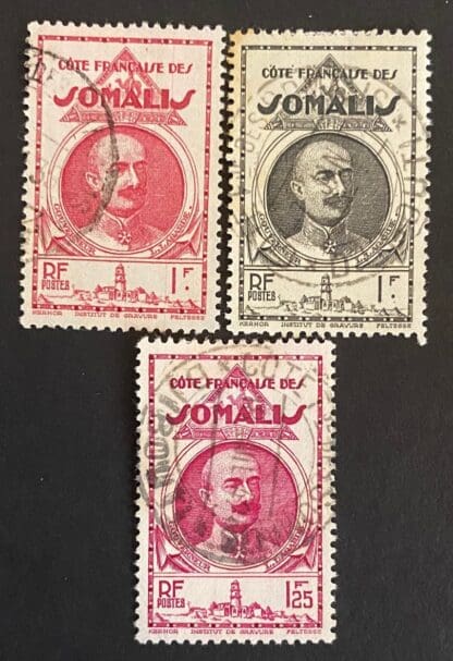 Somali Coast  Scott # 165-167 Used