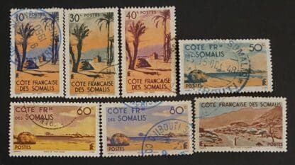 Somali Coast  Scott # 248-254 Used