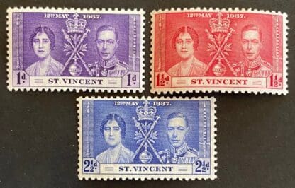 St. Vincent Scott # 138-140 Mint Never Hinged