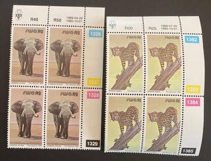 South West Africa Scott # 462-463 Mint Never Hinged Plate Blocks