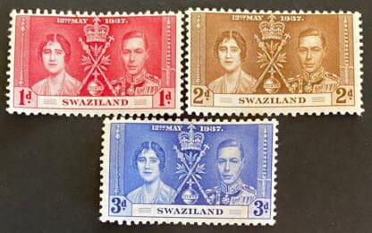 Swaziland Scott # 24-26 Mint Hinged