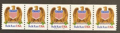 Scott # 2602 Plate Strips of Five # 1111101010 Mint Never Hinged