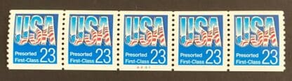 Scott # 2606 Plate Strips of Five # A4464 Mint Never Hinged