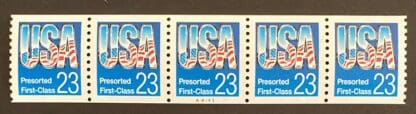 Scott # 2606 Plate Strips of Five # A4443 Mint Never Hinged