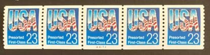 Scott # 2606 Plate Strips of Five # A4453 Mint Never Hinged