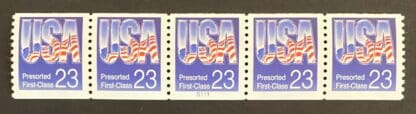 Scott # 2608 Plate Strips of Five # S111 Mint Never Hinged