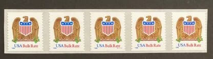 Scott # 2907 Plate Strips of Five #S1111 Never Hinged