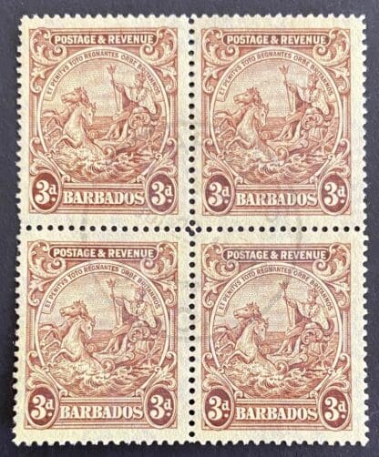 Barbados Scott # 197 Used Block of 4