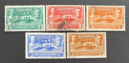 Barbados Scott # 202-206 Used