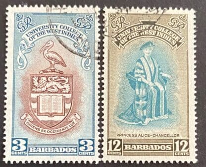 Barbados Scott # 228-229 Used