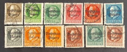 Bavaria Scott # 136-144//146-148 Used