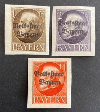 Bavaria Scott # 170-172 Mint Hinged