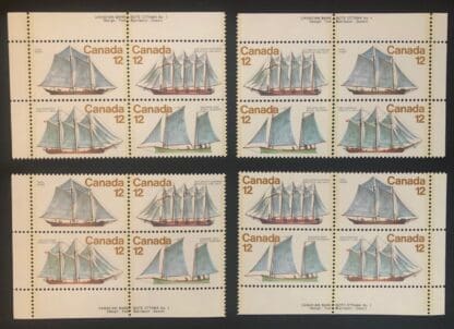 Canada Scott # 744-747 Matched Set of 4, MNH