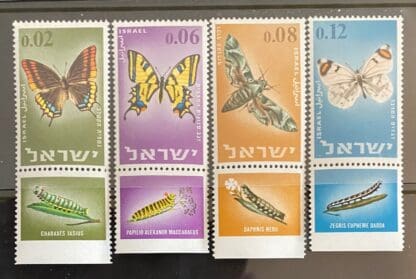 Israel Scott # 304-307 Mint Never Hinged w/tabs