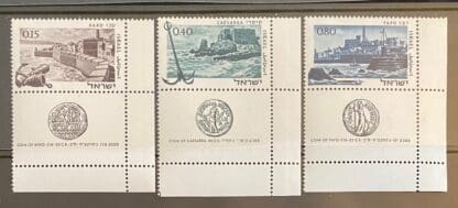 Israel Scott # 337-339 Mint Never Hinged w/tabs