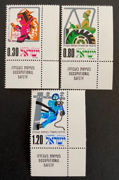 Israel Scott # 555-557 Mint Never Hinged w/tabs