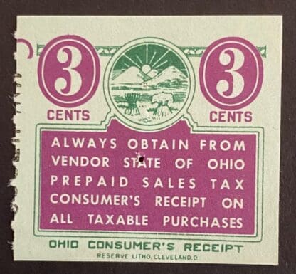 Ohio $.03 Revenue