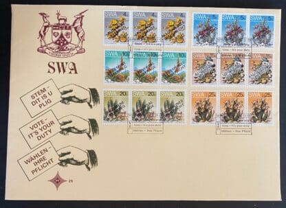 South West Africa Scott # 423-428 a-c Used FDC