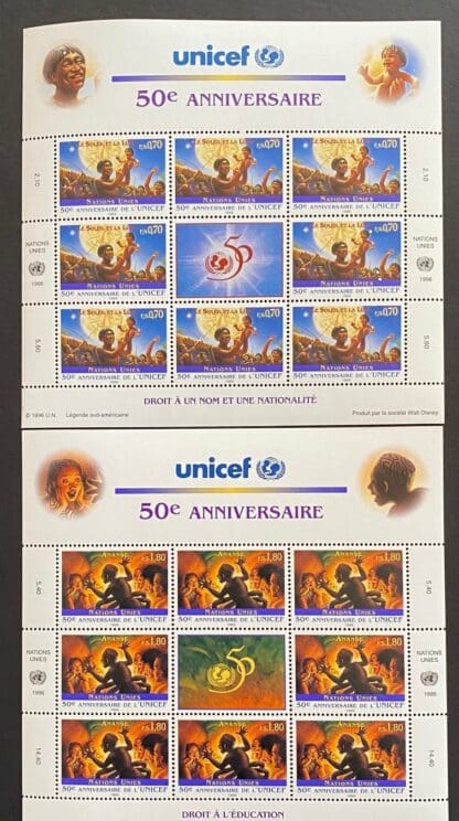 UN Geneva Scott # 294-295 Mint Never Hinged