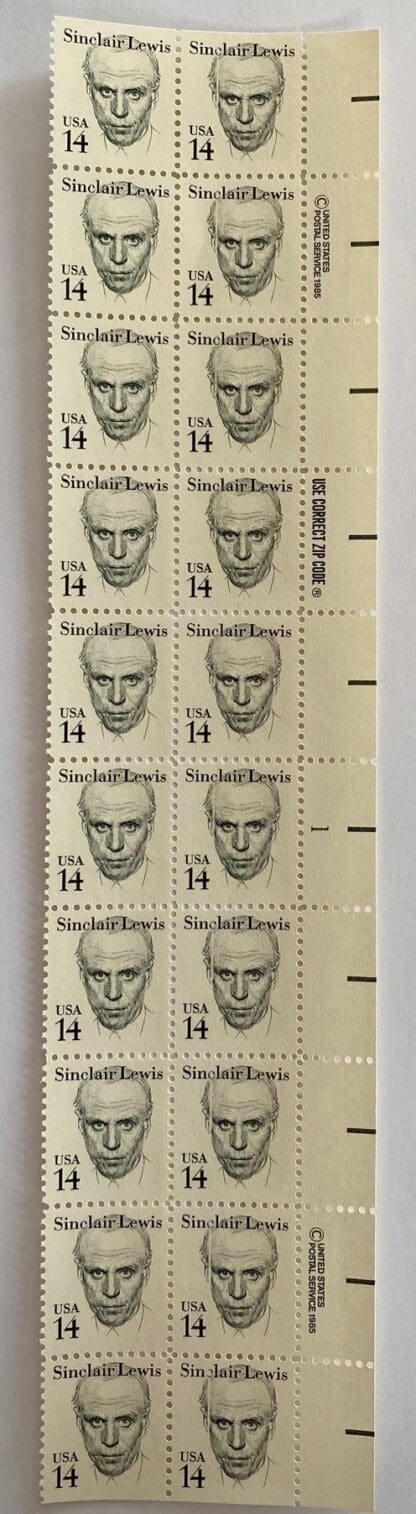 Scott # 1856 Plate Strip of 20