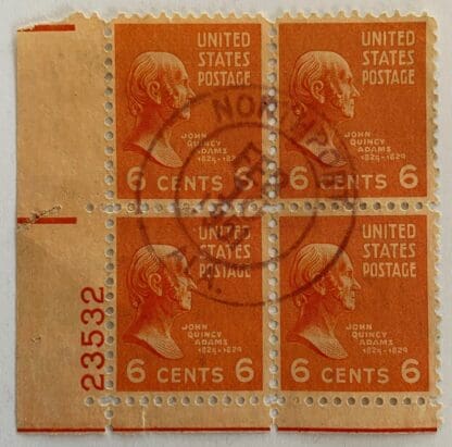 Scott # 811 Used Plate Block