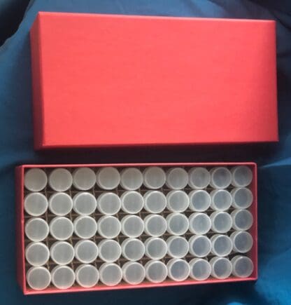 1 Cent Coin Tubes, Storage Box with 50 Round Tubes