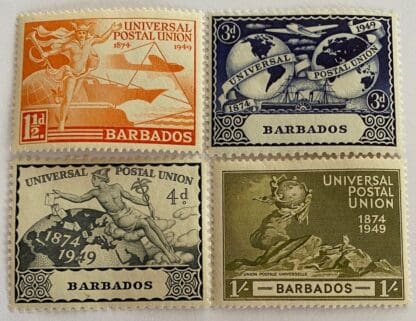 Barbados# Scott #212-215 Mint Hinged