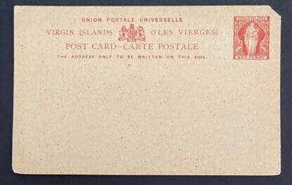 British Virgin Islands Post Card Mint