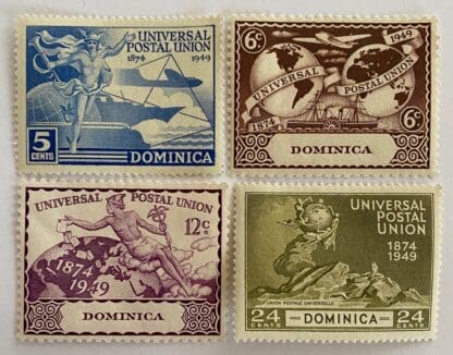 Dominica Scott #116-119 Mint Never Hinged