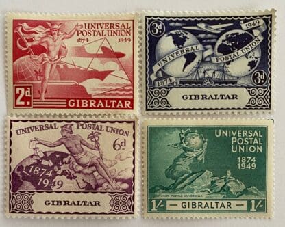 Gibraltar Scott #123-126 Mint Never Hinged