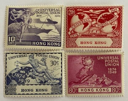 Hong Kong Scott #180-183 Mint Never Hinged