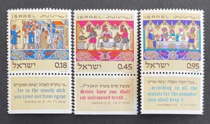 Israel Scott # 484-486 Mint Never Hinged w/tabs