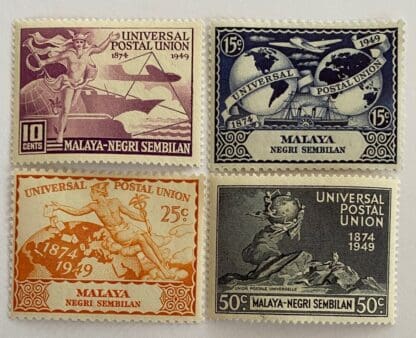 Malaya Negri-Sembilan Scott #59-62 Mint Never Hinged