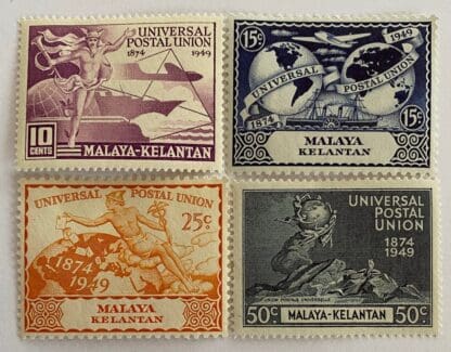 Malaya Kelantan  Scott #46-49 Mint Never Hinged