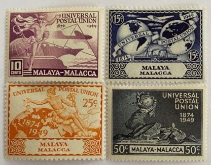 Malaya Malacca  Scott #18-21 Mint Hinged