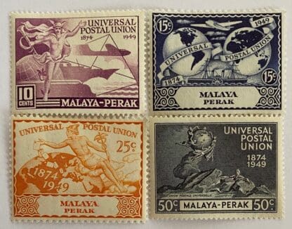 Malaya Perak Scott #101-104 Mint Hinged