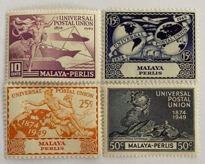 Malaya Perlis Scott #3-6 Mint Hinged