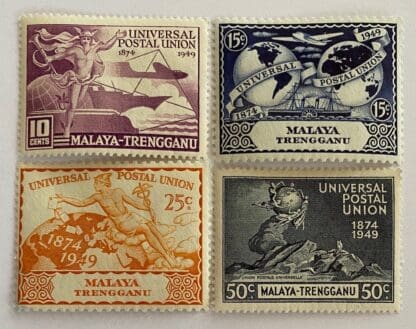 Malaya Trengganu Scott #49-52 Mint Never Hinged